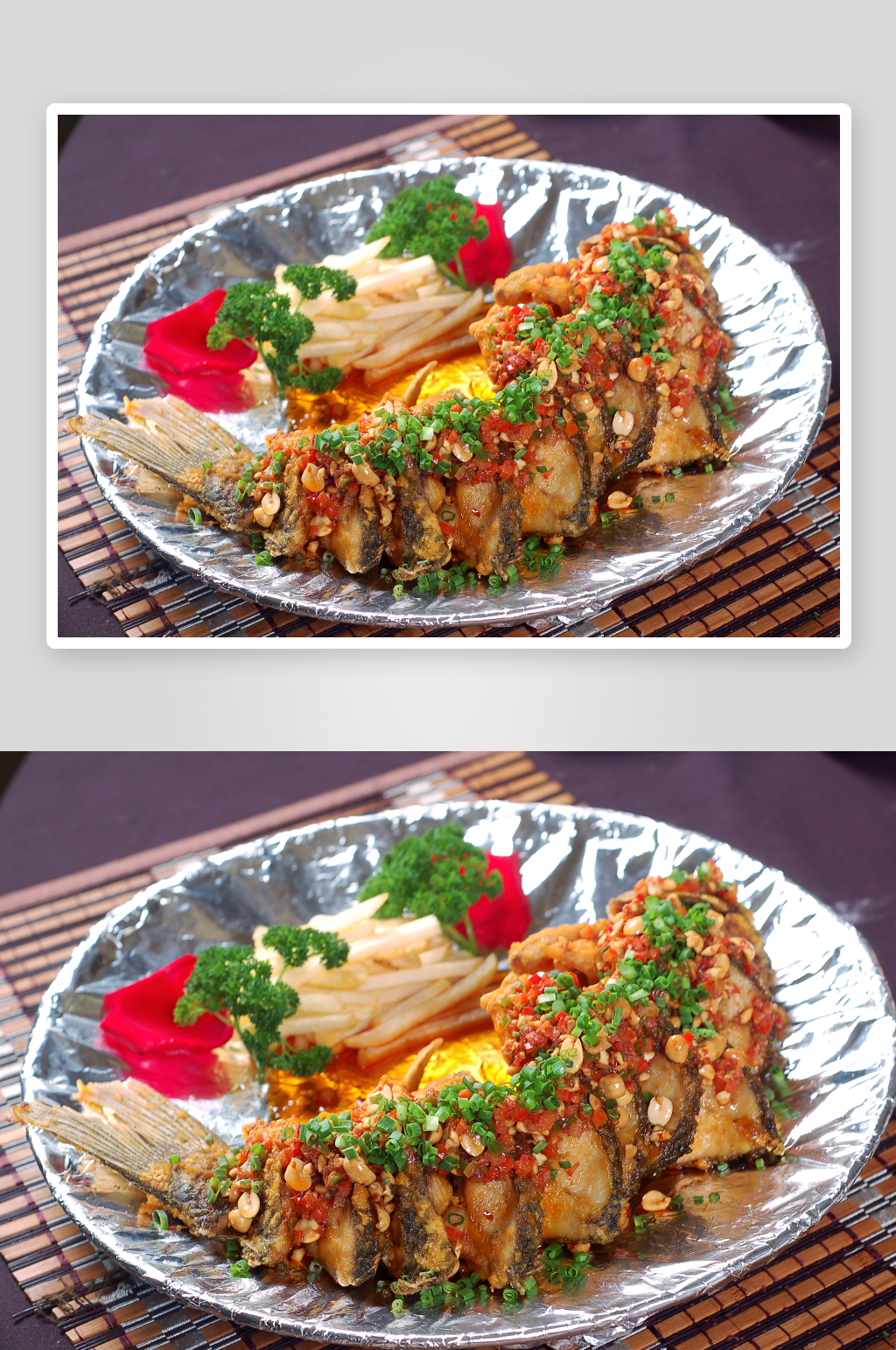 鲜烤香鱼美食高清摄影图素材