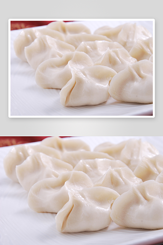 荤北方水饺美食高清摄影图