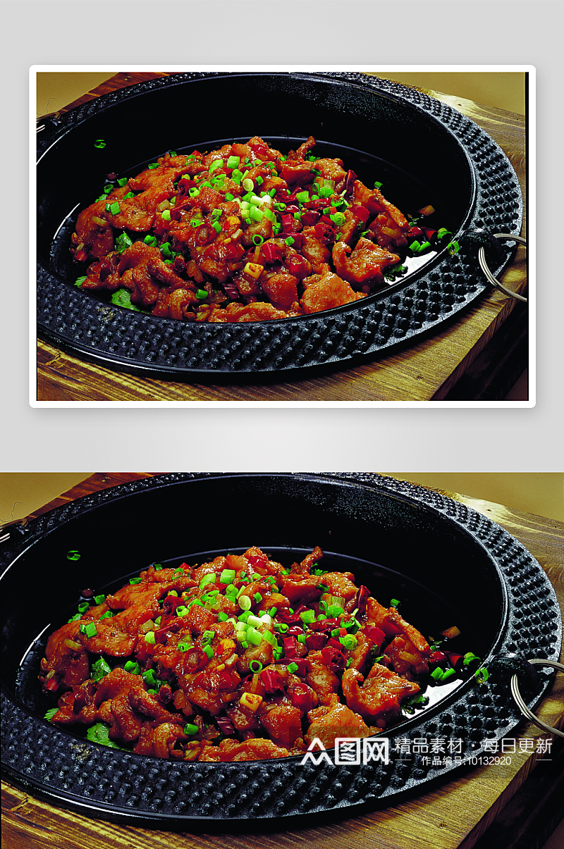 铁板蒙古鹅肉美食高清摄影图素材