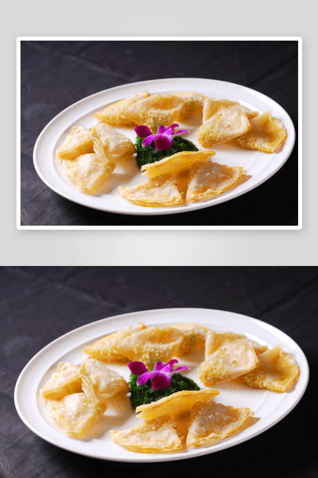 小吃香煎角美食高清摄影图素材
