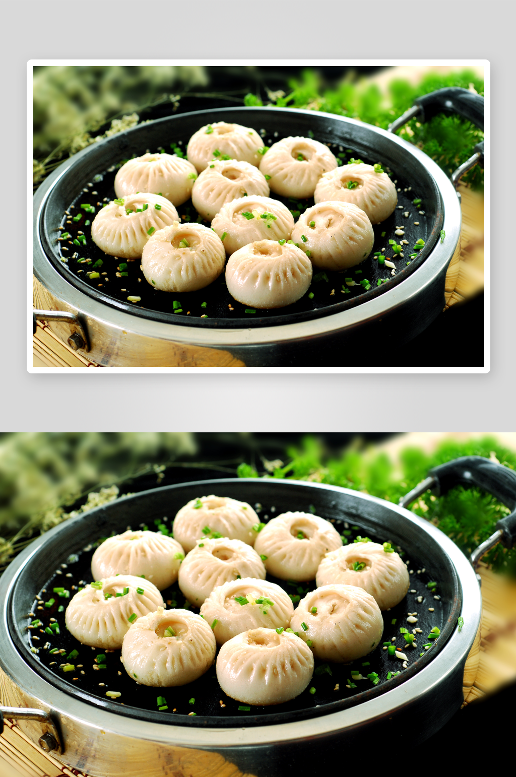 小吃香葱煎包美食高清摄影图素材