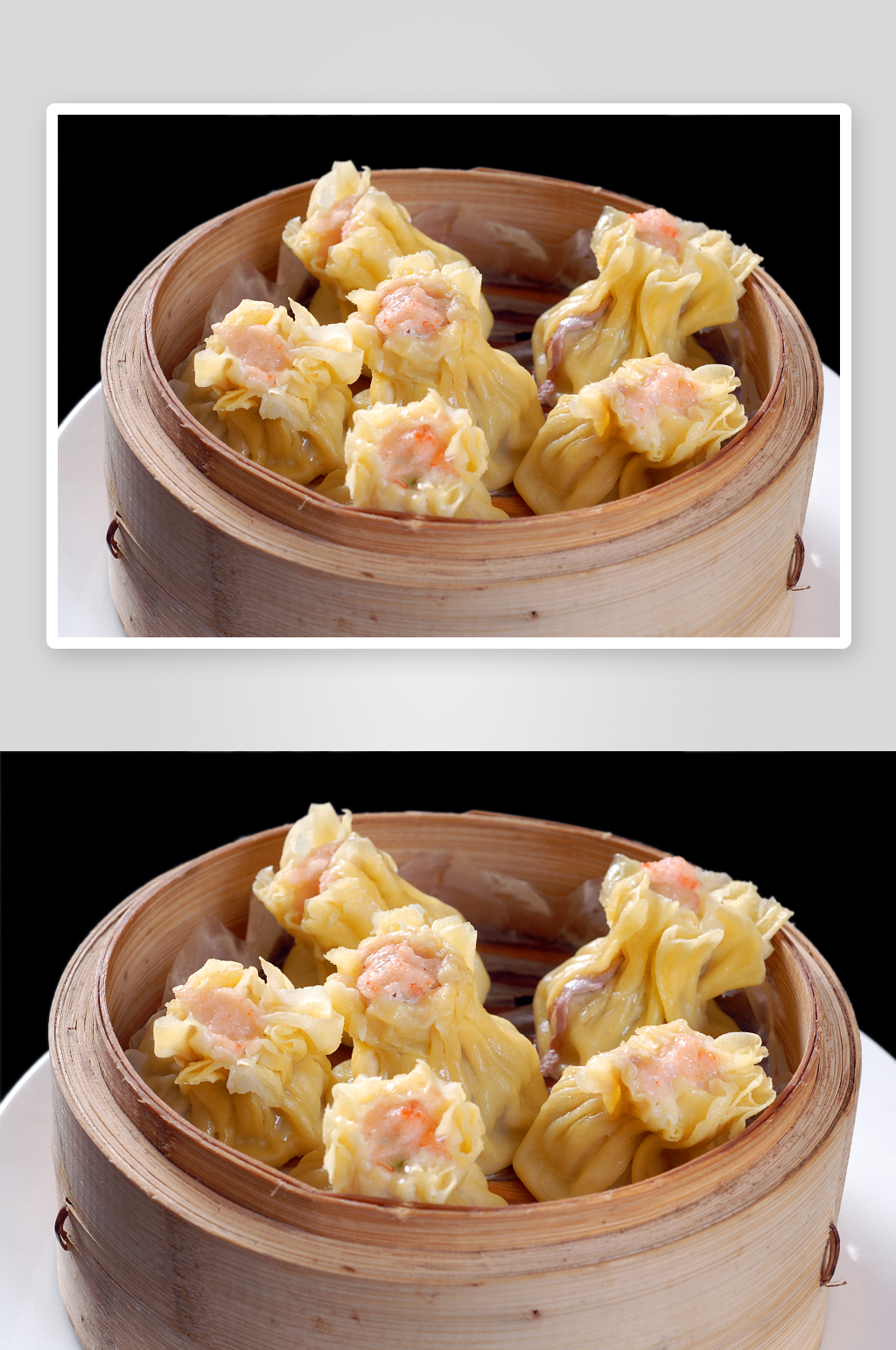 大小吃烧麦美食高清摄影图素材