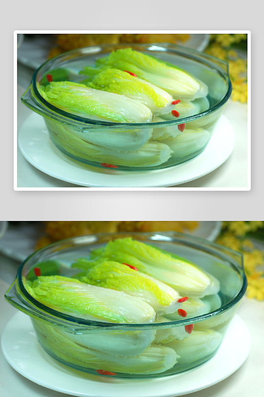 田园时蔬开水白菜美食高清摄影图