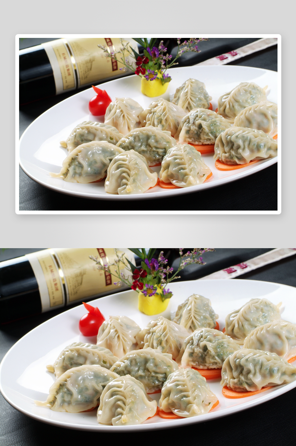 小吃柳叶蒸饺美食高清摄影图素材