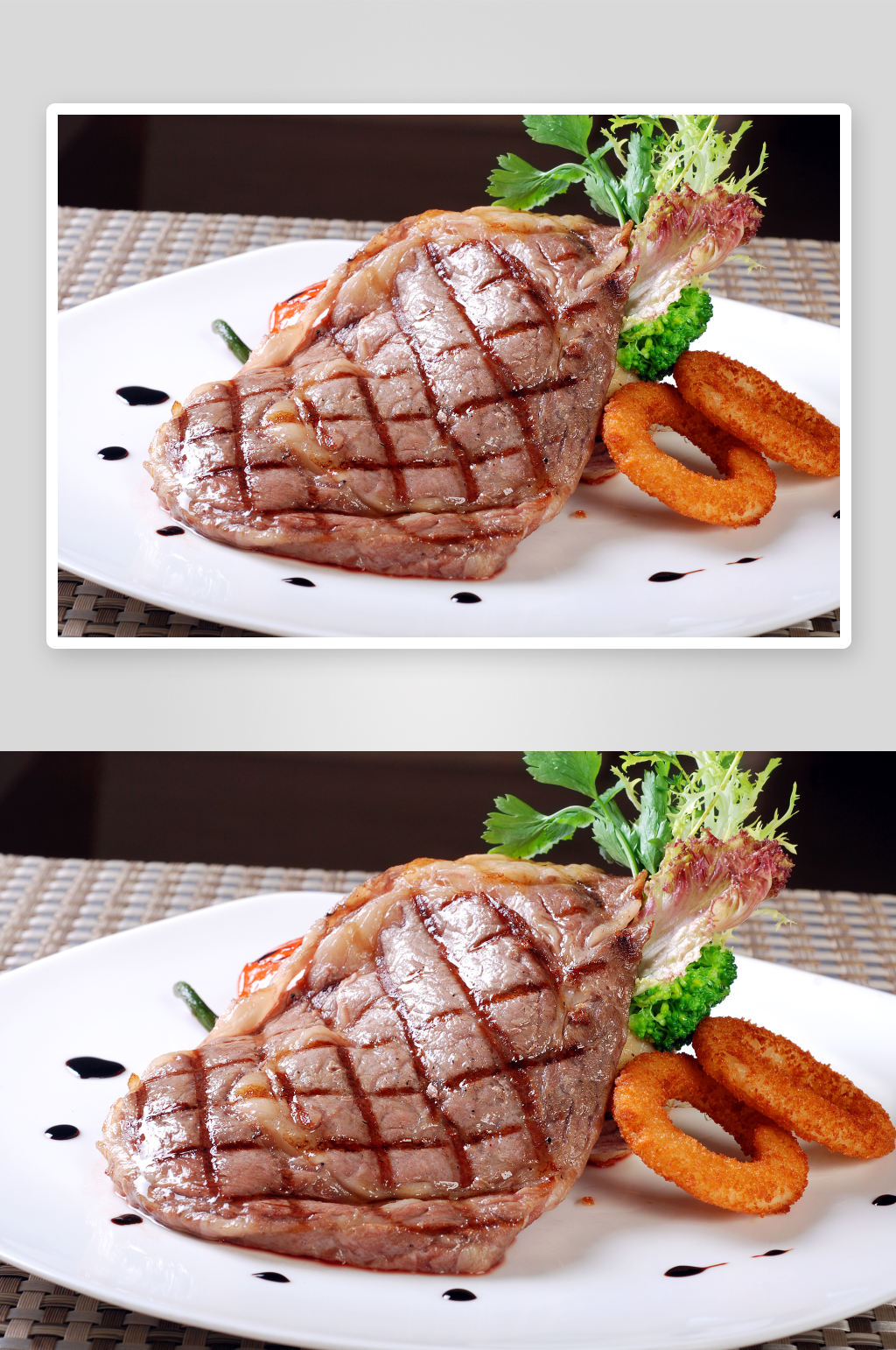 扒安格斯肉眼美食高清摄影图素材