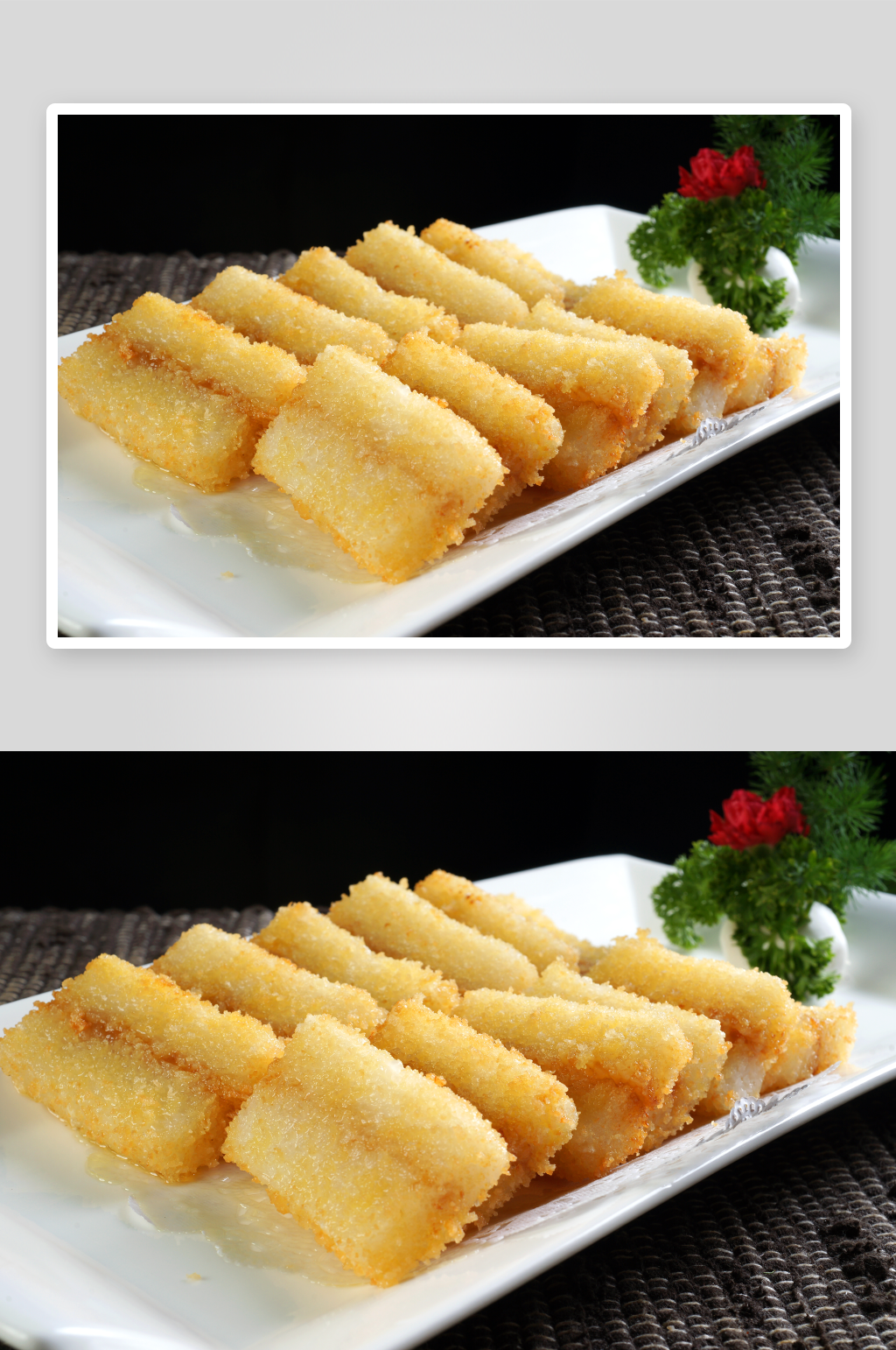 小吃豆沙排美食高清摄影图素材