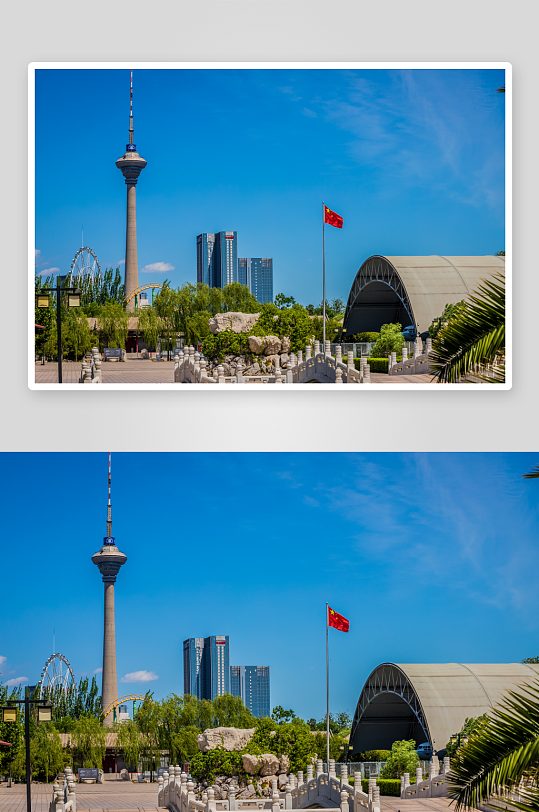 天津现代建筑实拍高清图摄影