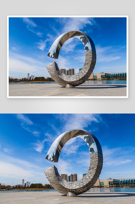 天津现代建筑实拍高清图摄影