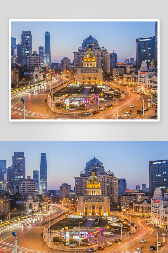 天津现代建筑实拍高清图摄影