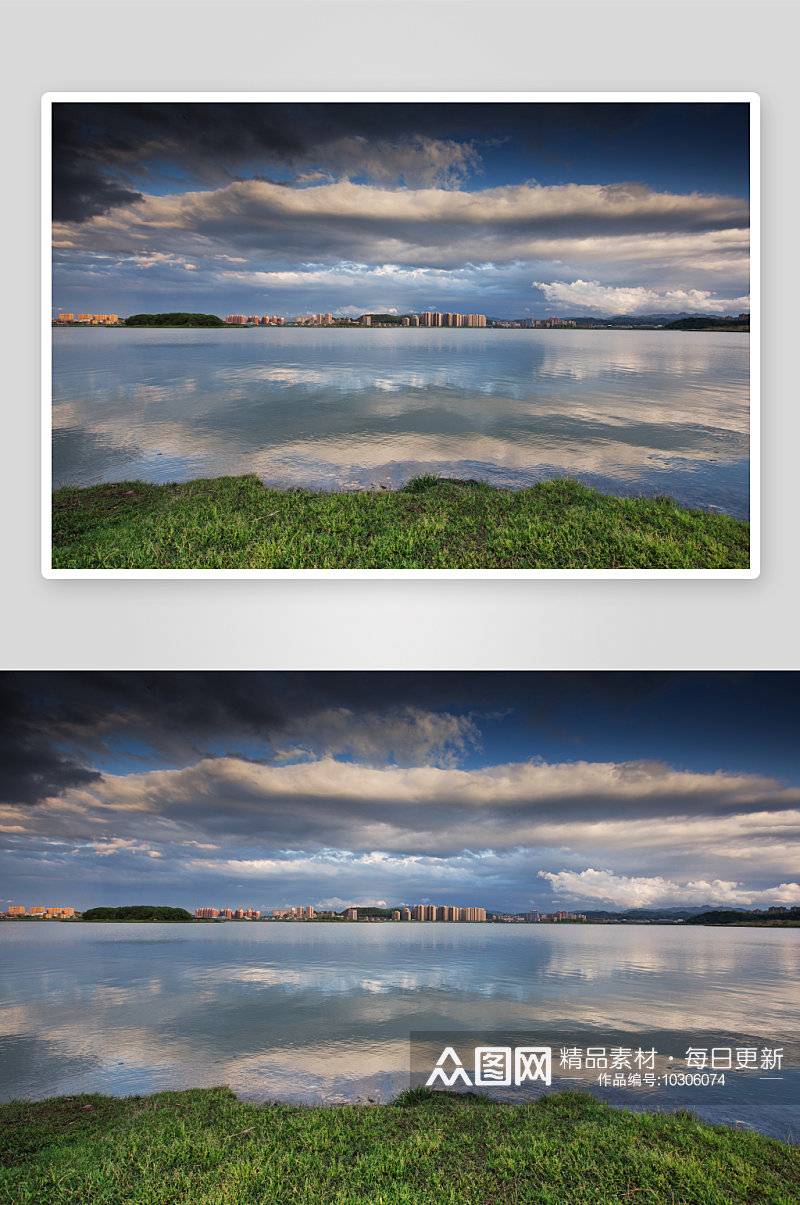 杭州南湖沿途风景素材