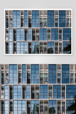 深圳大学科技楼的玻璃幕墙