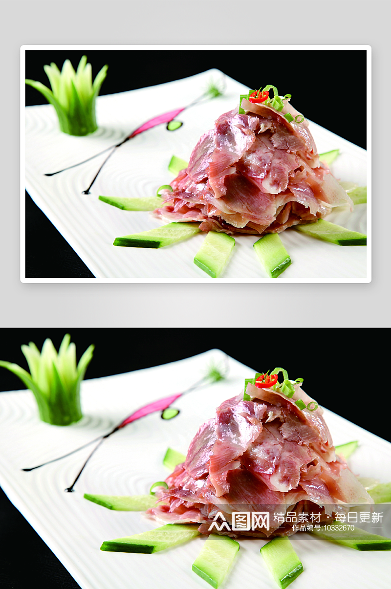 猪头肉美食高清摄影图素材