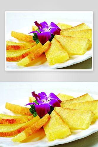 鱼翅黄金糕美食高清摄影图