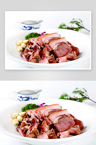 卤猪肉美食高清摄影图
