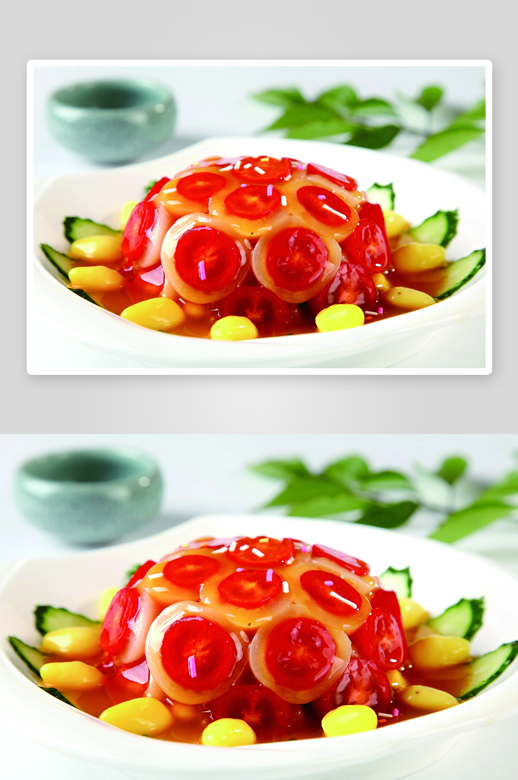 橙香红毛丹美食高清摄影图素材