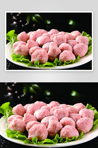 潮州牛肉丸美食高清摄影图