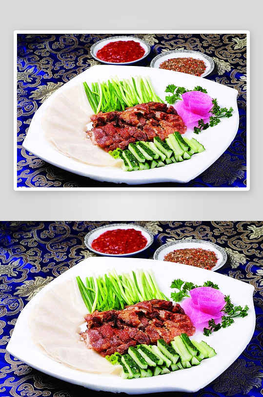 老北京烧羊肉特色菜美食高清摄影图