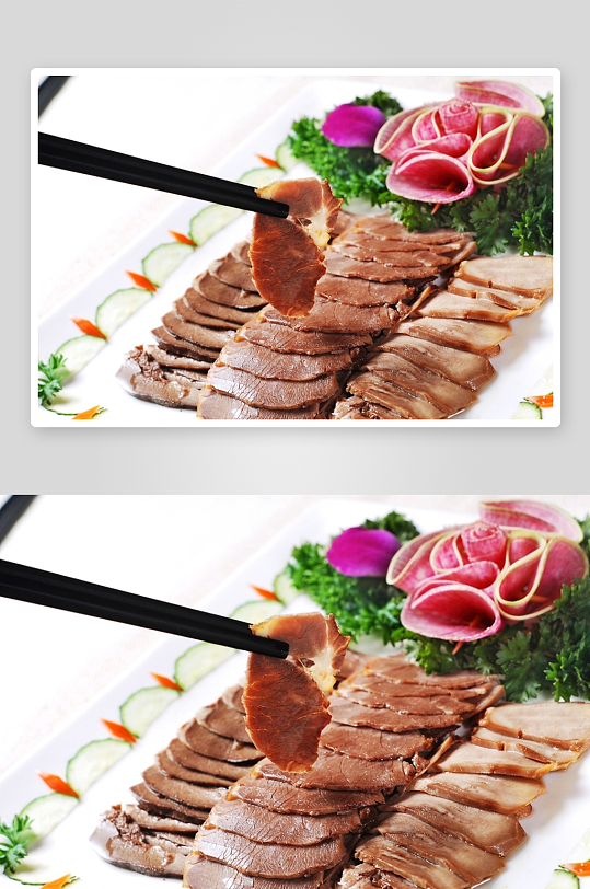 羊肉凉菜养肉卤拼美食高清摄影图