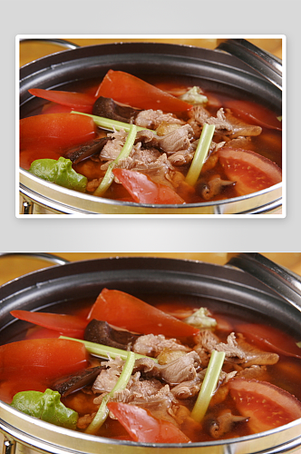 清汤牛腩番茄美食高清摄影图