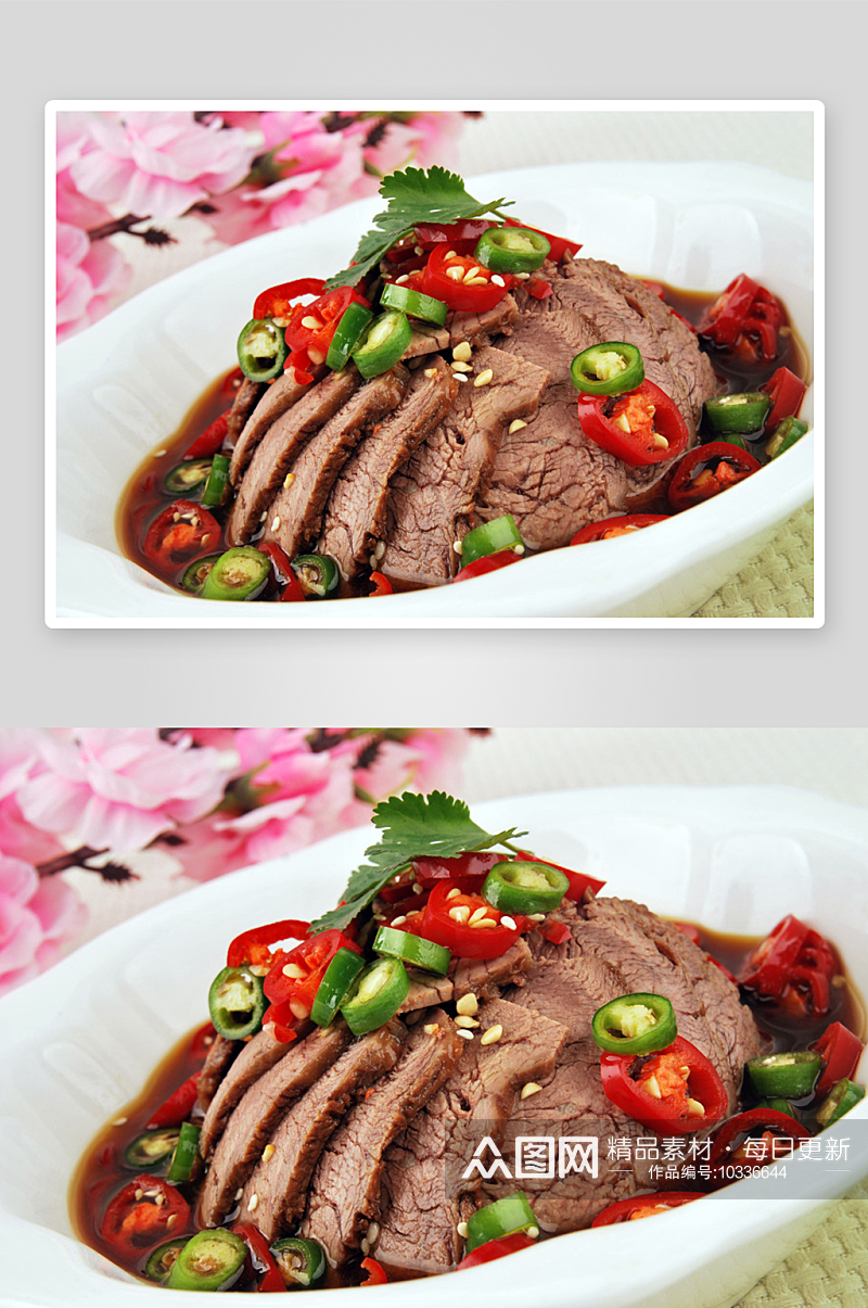新疆卤牛肉美食高清摄影图素材