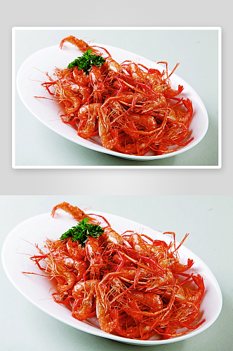 干炸河虾美食高清摄影图