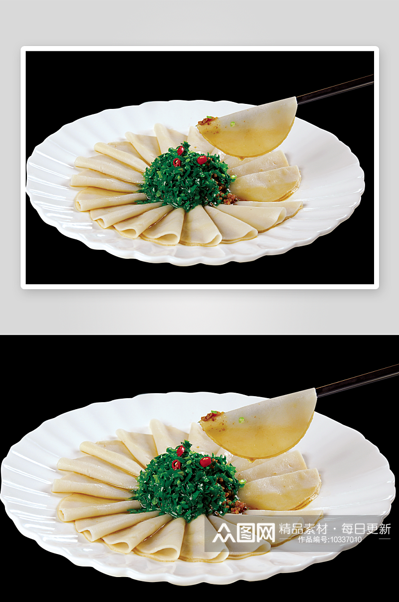 韭香饺子皮美食高清摄影图素材
