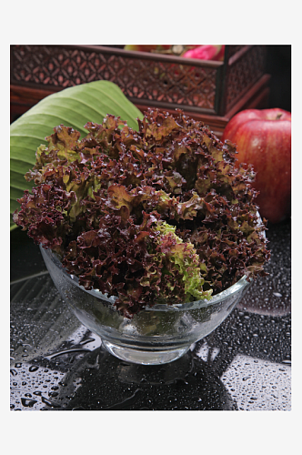 紫生菜美食高清摄影图