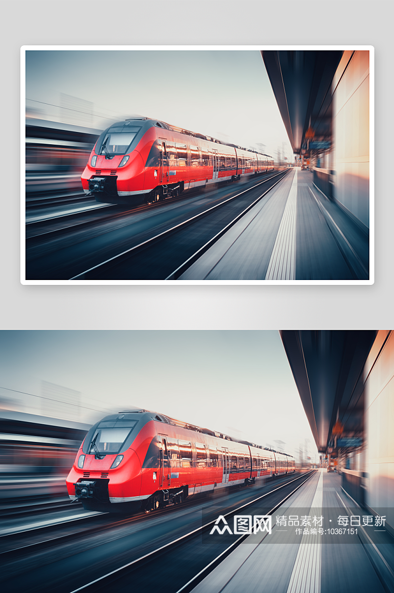 行驶中的高铁高清图摄影素材