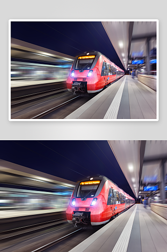 行驶中的高铁高清图摄影