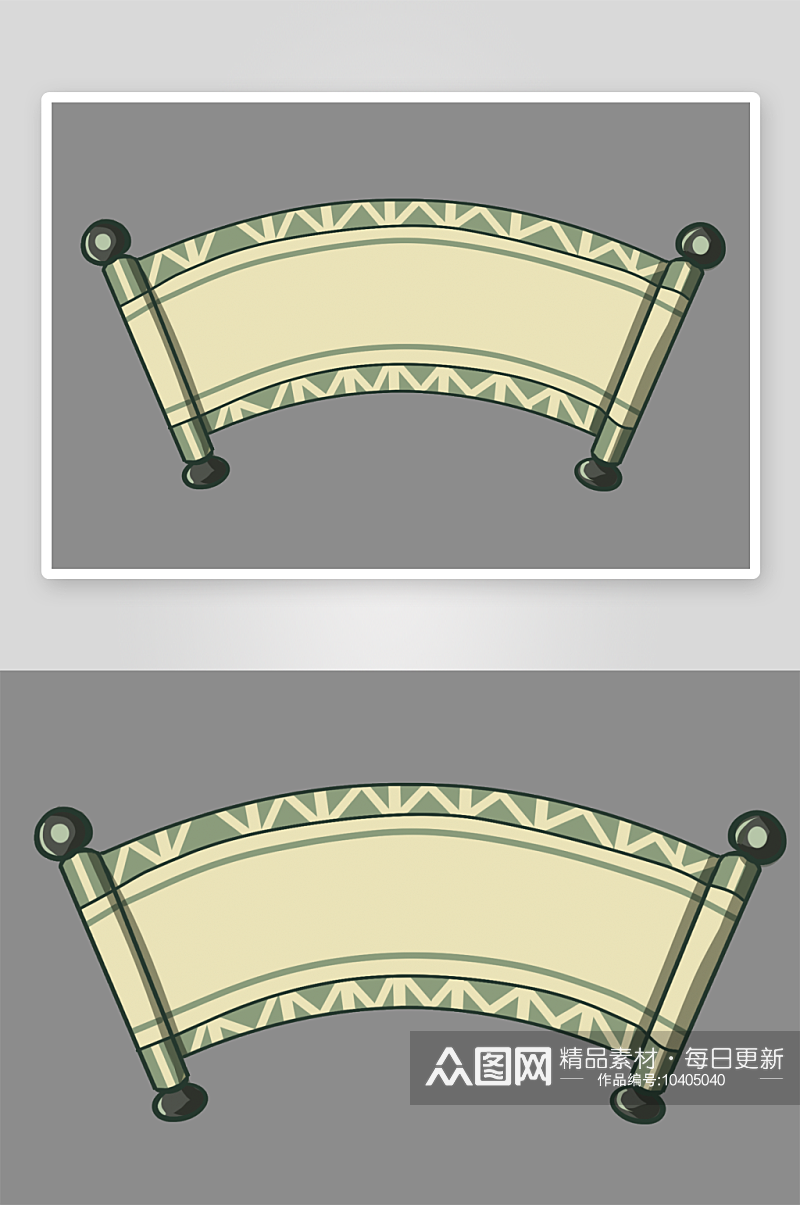古风卷轴免扣图片素材