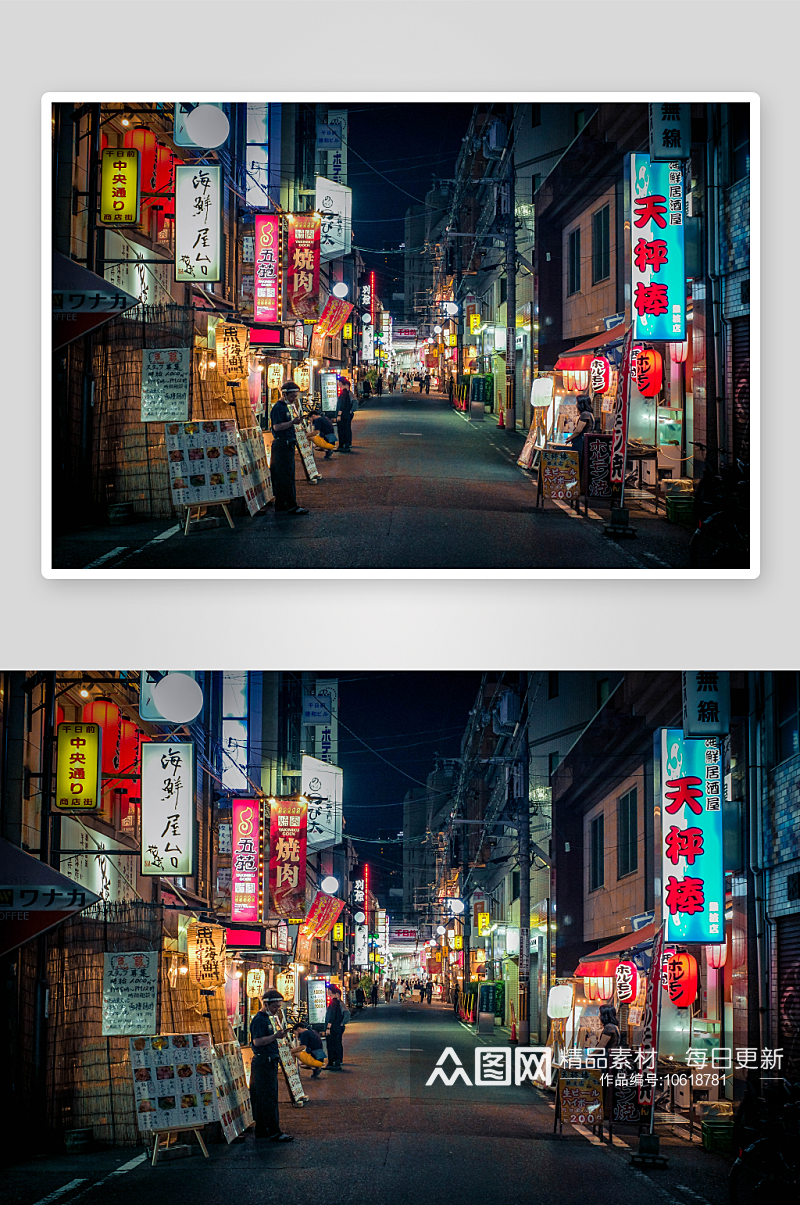 日本大阪风景建筑摄影图素材
