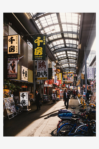日本大阪风景建筑摄影