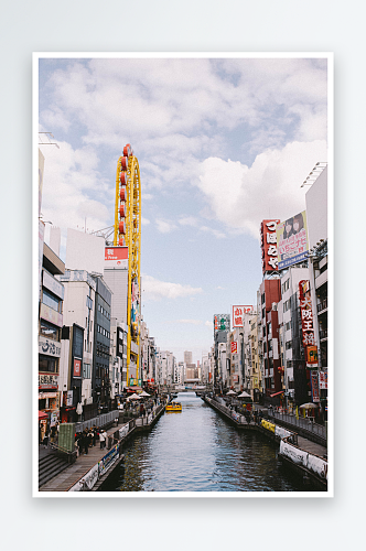 日本大阪风景建筑摄影图