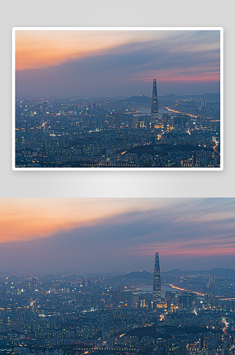 韩国首尔风景建筑摄影图