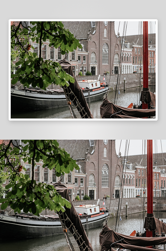 荷兰鹿特丹城市风景摄影图