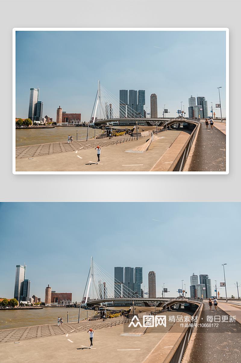 荷兰鹿特丹城市风景摄影素材