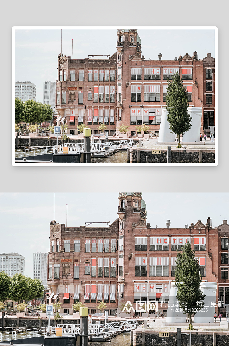 荷兰鹿特丹城市风景摄影素材
