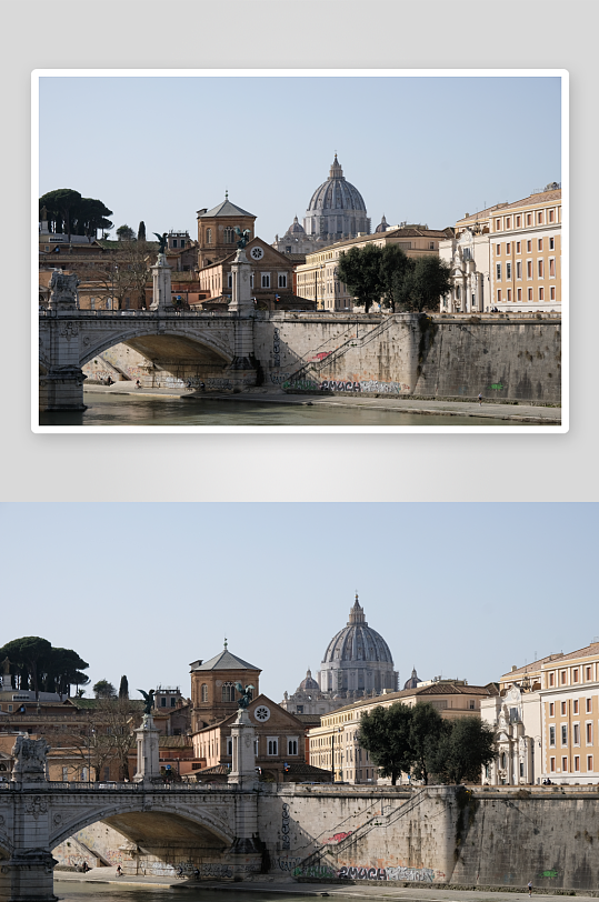 户外罗马风景建筑摄影图