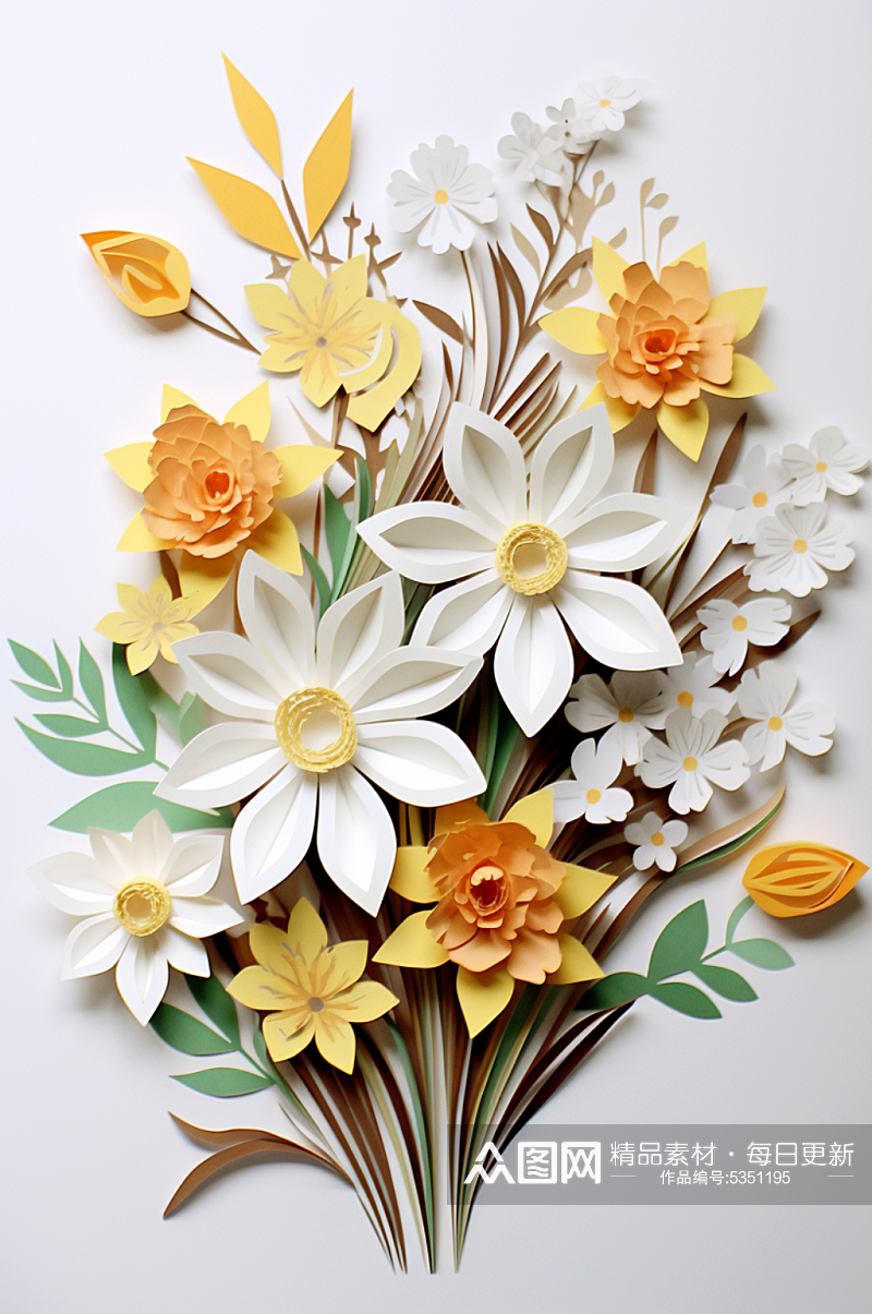 数字艺术立体植物花卉素材