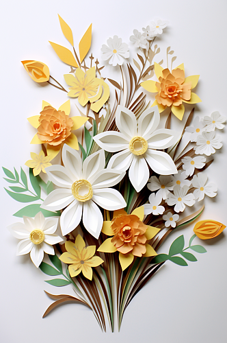 数字艺术立体植物花卉