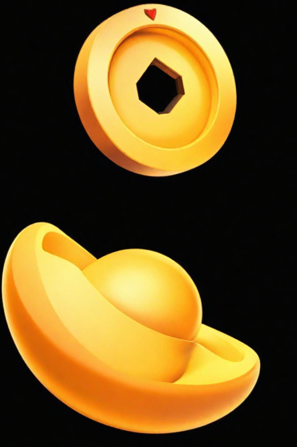 金币金元宝数字艺术素材