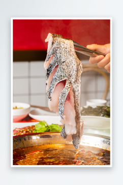 新鲜鱼火锅菜品宣传