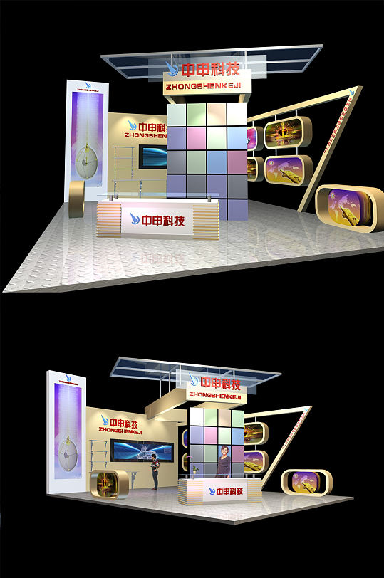某科技公司展廳展廳模型