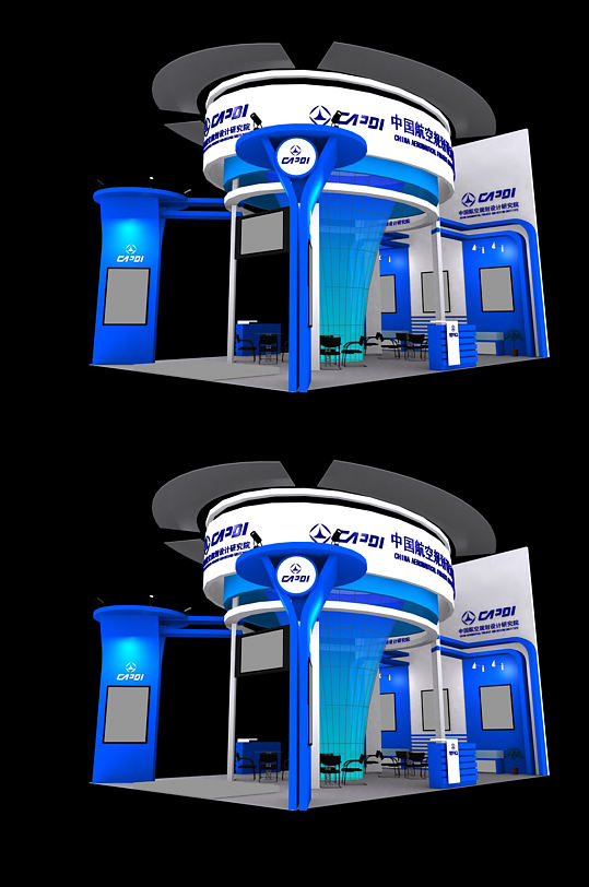 展台模型展厅SU展会展台-众图网