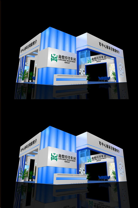 展厅草图模型展厅设计-众图网