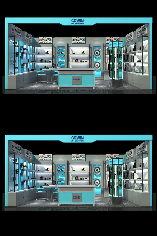 展会展台展览展示SU模型-众图网