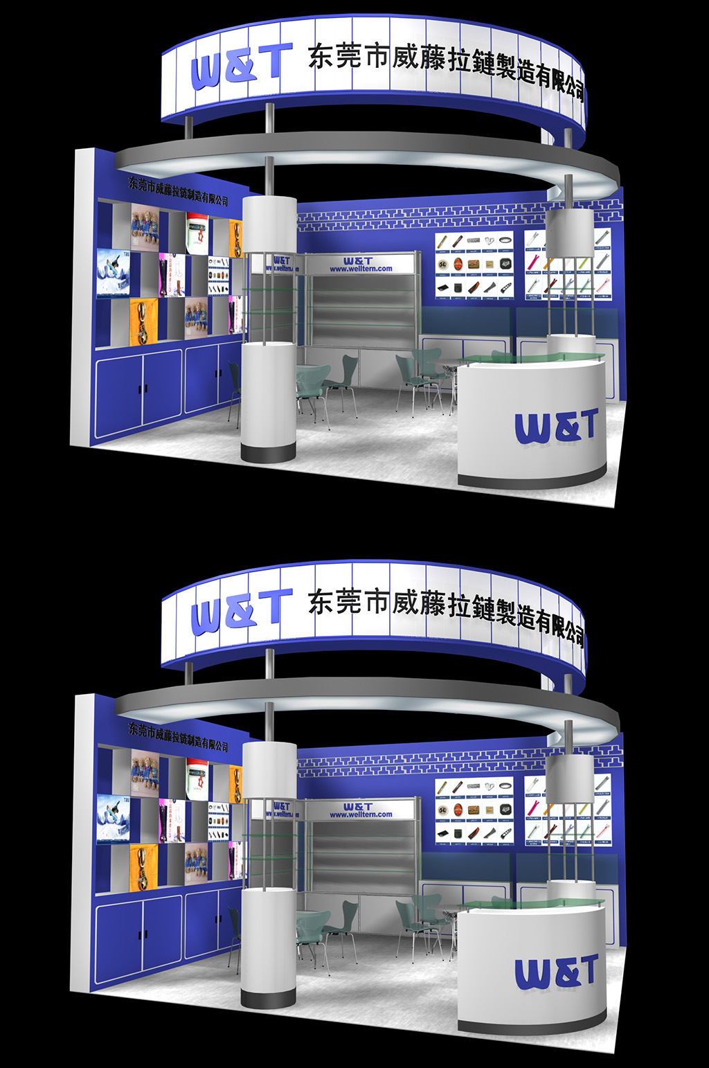 展厅草图模型草图大师模型展会展台素材