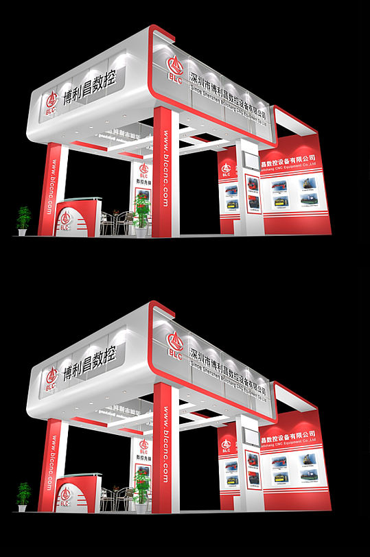 草图大师模型展览展示SU 展会展台-众图网