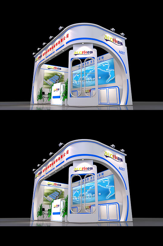 展厅展厅设计展览展示 展会展台-众图网