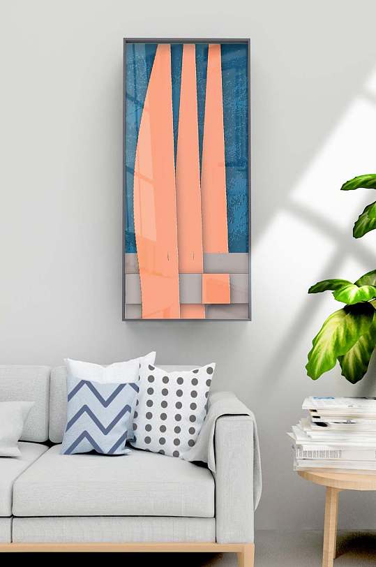 抽象几何编织装饰画